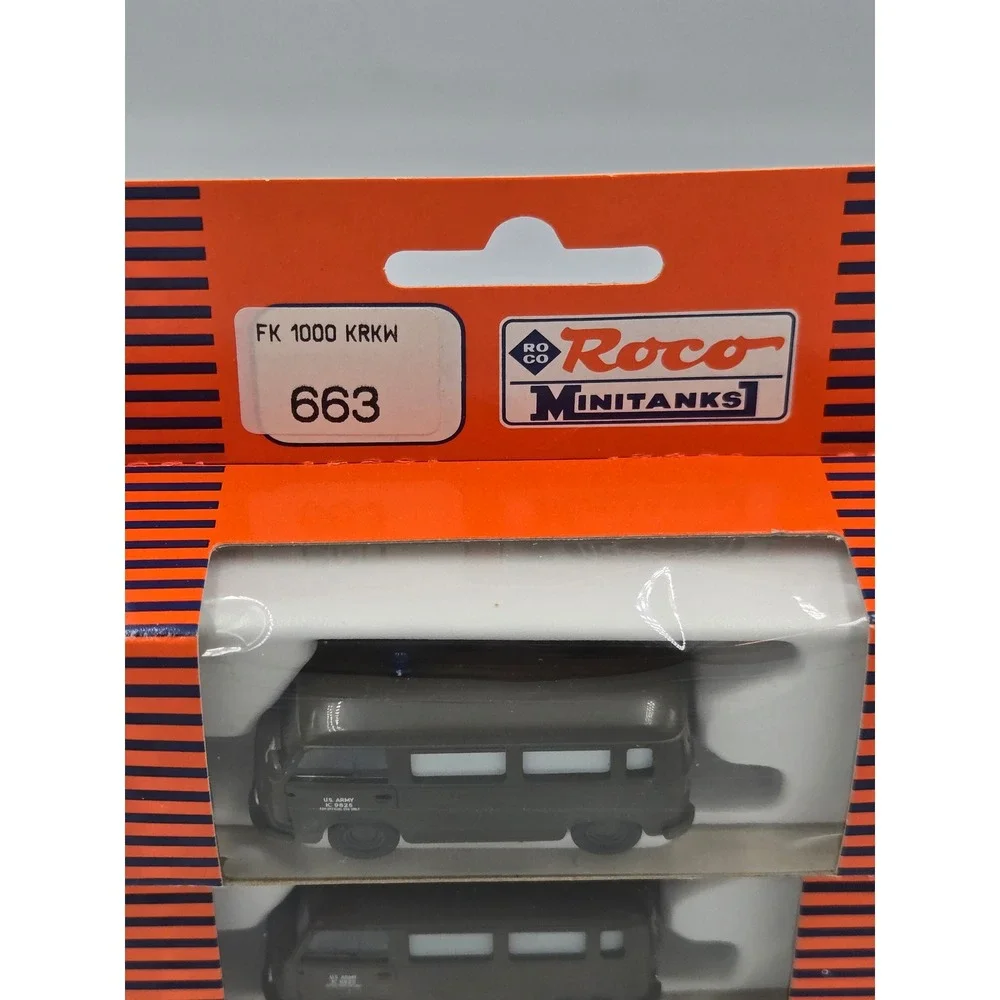 Lot of 3 Roco Minitanks 663 FK 1000 KRKW US Army Ambulance HO Scale 1/87 Austria